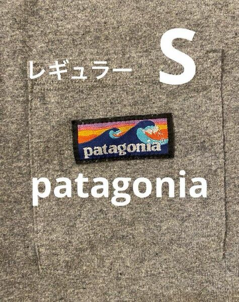 【当日または翌日発送】　パタゴニア tシャツ S グレー　波