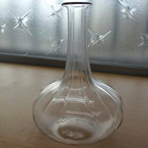L31 江戸ガラス かぶら型 徳利 筋入り 古い 吹きガラス ガラス瓶 時代硝子 オニオンガラス
