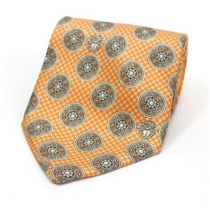 49686 Versace silk necktie used A rank GIANNI VERSACE | men's business 