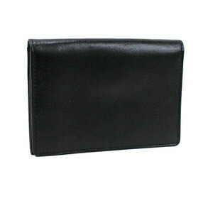 53328 Bloom z Berry folding in half card-case card-case black leather used B rank BLOOMSBURYl men's 