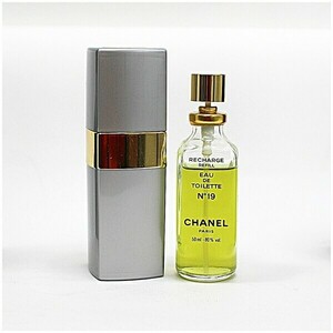 51302 シャネル 香水 NO.19 オードトワレ スプレータイプ リチャージブルタイプ 50ml 中古 CHANEL