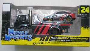 国内未入荷☆maisto MUSCLE MACHINESトランスポーター JDM FLATBED / TOYOTA ADVAN TRUENO　アドバン　トレノ