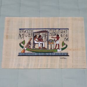 【送料無料・値下げ】エジプト お土産 パピルス絵画