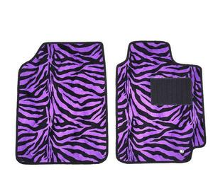  new goods all-purpose floor mat light / normal car front 2 sheets Zebra purple 