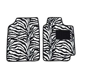  новый товар универсальный коврик на пол легкий / стандартный автомобильный передний 2 листов Zebra белый 