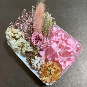 花材 マイクロローズ バラ 紫陽花 かすみ草 ミックスセット フラワーアレンジ 花材セット 詰め合わせ ハーバリウム 