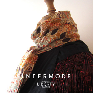  beautiful goods INTERMODE| Inter mode * Liberty print . used thin stole 