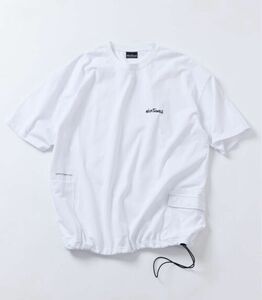【新品】ワイルドシングス ビッグシルエット サイドポケット クルーネックTシャツ