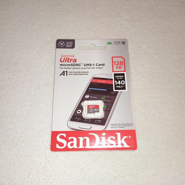 【新品】SanDisk サンディスク Micro SDカード 128GB 海外パッケージ 正規品