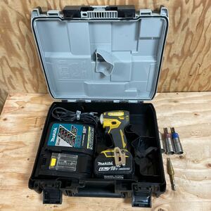 makita マキタ 充電式インパクトドライバー TD172DGXFY フライングイエロー 18V 6.0Ah バッテリー1個 充電器 ビット ケース付 中古品☆郵