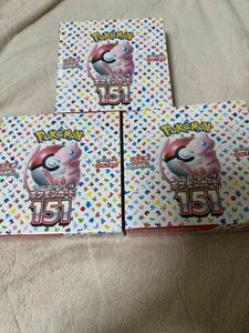 ポケモンカード　151　BOX シュリンク付　3ボックスセット