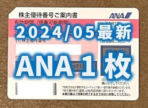【2024年5月最新】ANA 全日空 株主優待券 1枚_送料無料