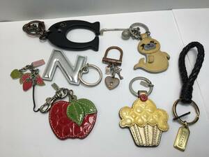 [ pack free ] good goods from scratch dirt have till Coach Coach key ring key holder charm 8 point summarize set []