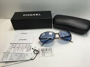 【パケプラ無料】正規美品 CHANEL シャネル 5040-H c.677/7C 58□17 135 サングラス メガネ 眼鏡 レディース ケース付(劣化痛み有)[n5252]