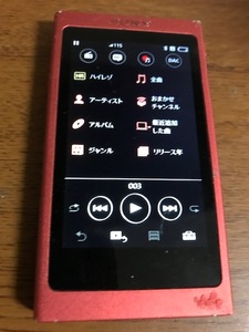 !!NW-A47HN. red.SD card .. total. capacity 128GB. operation goods.!! Toshiba made. microSD64GB.USB cable.ia phone ..!!