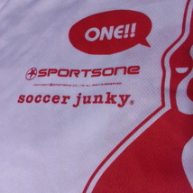 希少 Soccer Junky × sportsone ナンバー付き コラボ プラクティス シャツ ホワイト サッカージャンキー スポーツワン 限定 フットサル_画像7