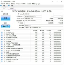 Western Digital WD20PURX 4台セット 97,173,103,145時間_画像8