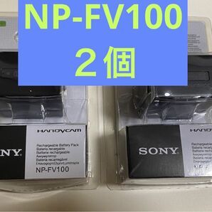 新品2個　NP-FV100 リチャージャブルバッテリーパック　ソニー　SONY