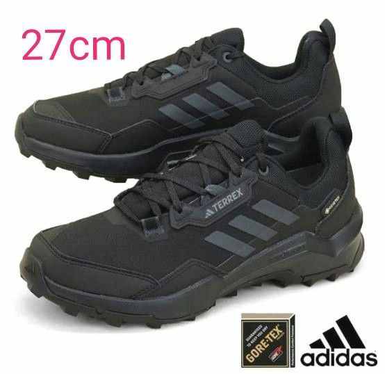 【adidas アディダス】 TERREX AX4 GTX 　GORE-TEX　ゴアテックス 　27cm　BLACK　トレイル　