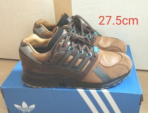  美品【adidas アディダス】EQT CSG 91 GORE-TEX ゴアテックス　本革　27.5cm BROWN