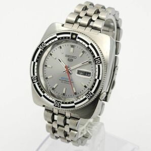 ▼訳あり 1円 SEIKO セイコー ファイブスポーツ 7S36-0070 自動巻 動作品 グレー グランプリベゼル KB0417T（NN 85）の画像2