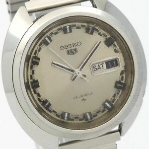 1円 SEIKO セイコー ファイブ 5126-7030 自動巻 動作品 薄グレー KN0449T（PP 14）