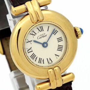 * body superior article 1 jpy Cartier Cartier Must ko Rize QZ operation goods SV925 stamp KA0538T(PP 78)