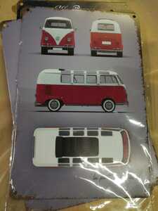  free shipping Volkswagen type 2 microbus made of metal metal autograph plate Volkswagen VOLKSWAGEN TYPE2