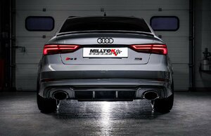 今だけ送料無料 20% オフ Millteksport ミルテック アウディ AUDI RS3 8V SEDAN　セダン キャタバック ブラック 正規輸入品 限定1台 新品