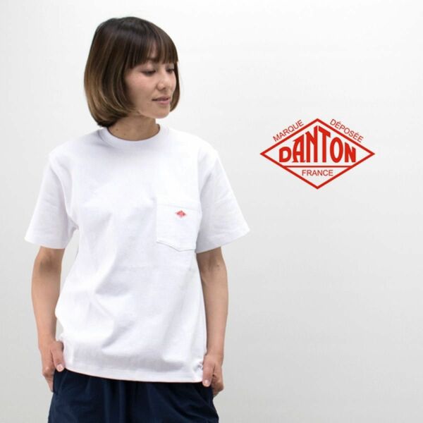 DANTON ダントン ポケット　Tシャツ　 半袖Tシャツ　白　美品　サイズ36 レディース　アーバンリサーチ