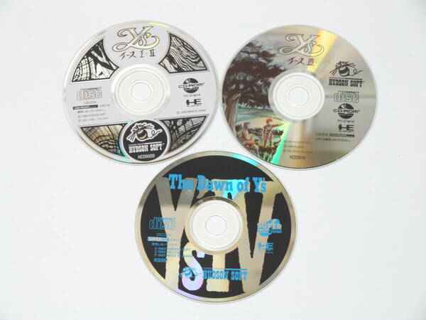 PCエンジン イース I II III IV 1 2 3 4 3枚セット 動作確認済 SUPER CD-ROM