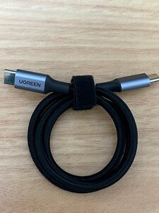 UGREEN USB CケーブルPD対応100W/5A 超急速充電USB C to USB C (0.5m, ブラック) ケーブル