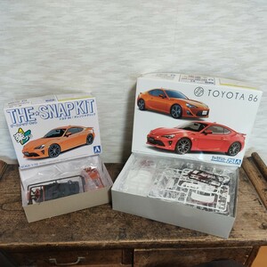 トヨタ 86 アオシマ 未組立品 楽プラ ザ・モデルカー ザ・スナップ キット TOYOTA 2個セット