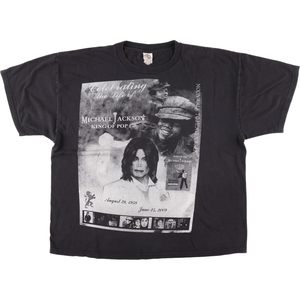 古着 00年代 DELTA MICHAEL JACKSON マイケルジャクソン 追悼 バンドTシャツ バンT メンズXXL /eaa438337