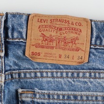 古着 リーバイス Levi's 505 ORIGINAL FIT STRAIGHT LEG テーパードデニムパンツ カナダ製 メンズw33 /eaa446108_画像3