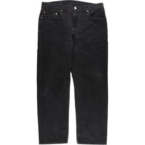 古着 00年代 リーバイス Levi's 505 REGULAR FIT STRAIGHT LEG ブラックデニム テーパードデニムパンツ メンズw38 /eaa446111