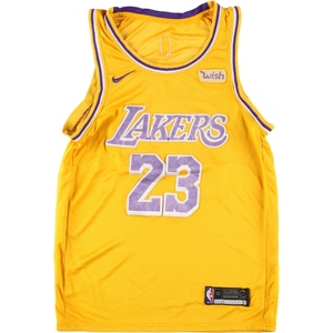 古着 NBA LOS ANGELES LAKERS ロサンゼルスレイカーズ ナンバリング ゲームシャツ レプリカユニフォーム メンズS /eaa442289