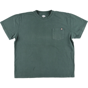 古着 ディッキーズ Dickies 半袖 ワンポイントロゴポケットTシャツ メンズXL /eaa446613