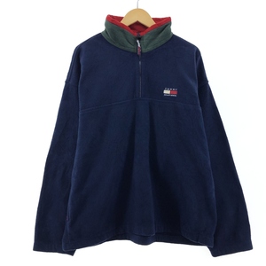 古着 90年代 トミーヒルフィガー TOMMY HILFIGER ハーフジップ フリースプルオーバー メンズXXL ヴィンテージ /eaa375855 【LP2405】