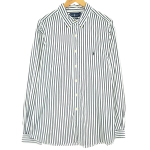 古着 ラルフローレン Ralph Lauren CLASSIC FIT 長袖 ボタンダウンストライプシャツ メンズXXL /eaa442908