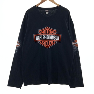 古着 ハーレーダビッドソン Harley-Davidson ロングTシャツ ロンT USA製 メンズXXL /eaa381768