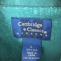 古着 CAMBRIDGE CLASSICS 長袖 シルクシャツ メンズL /eaa442242_画像3