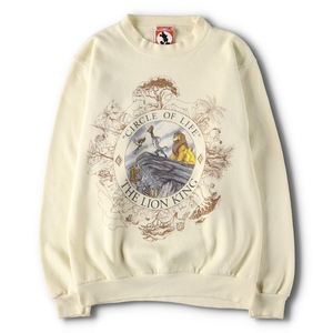  б/у одежда 90 годы MICKEY.INC THE LION KING Lion King герой спортивная фуфайка футболка мужской S Vintage /evb005127