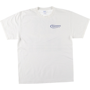 古着 PORT COMPANY アドバタイジングTシャツ メンズL /eaa446695