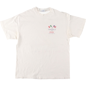 古着 ヘインズ Hanes BEEFY-T 青タグ バックプリント プリントTシャツ USA製 メンズL ヴィンテージ /eaa442806