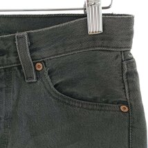 古着 90年代 リーバイス Levi's 501-6061 ブラックデニム ストレートデニムパンツ USA製 メンズw30 ヴィンテージ /eaa400582_画像7