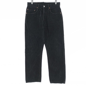 古着 90年代 リーバイス Levi's 505 REGULAR FIT STRAIGHT LEG ブラックデニム テーパードデニムパンツ メンズw31 ヴィンテージ /eaa400576