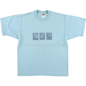 古着 00年代 フルーツオブザルーム FRUIT OF THE LOOM Lofteez プリントTシャツ USA製 メンズL /eaa442897