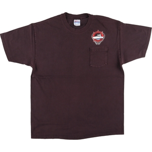 古着 90年代 ヘインズ Hanes BEEFY-T バックプリント ポケットTシャツ USA製 メンズXL ヴィンテージ /eaa446388