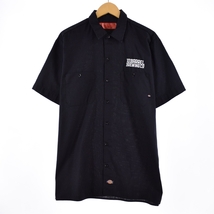 古着 ディッキーズ Dickies 半袖 ワークシャツ メンズL /eaa332174 【LP2311】_画像1